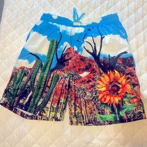 0067 Rebel Minds Vibrant Desert Print Swim Shorts
Men’s swim shorts size XL